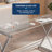 Modular L-Shaped Glass Steel Computer Desk