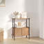 Elish 92cm H x 80cm W Steel Geometric Bookcase-1884709603