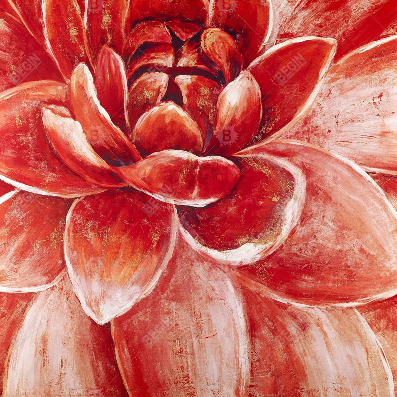 chrysanthemum - 32"x32" art on canvas