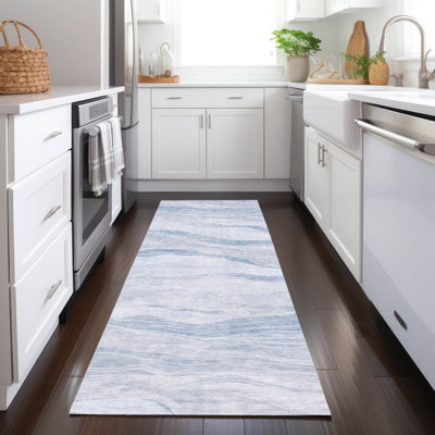 Machine Washable Indoor/Outdoor Christain ACN1250 Sky Rug