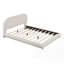 Lit plateforme en tissu d'ameublement Teddy
