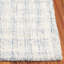 Antine Ebony Hand Tufted Wool/Cotton Checkered Rug in Blue/Ivory-596872608