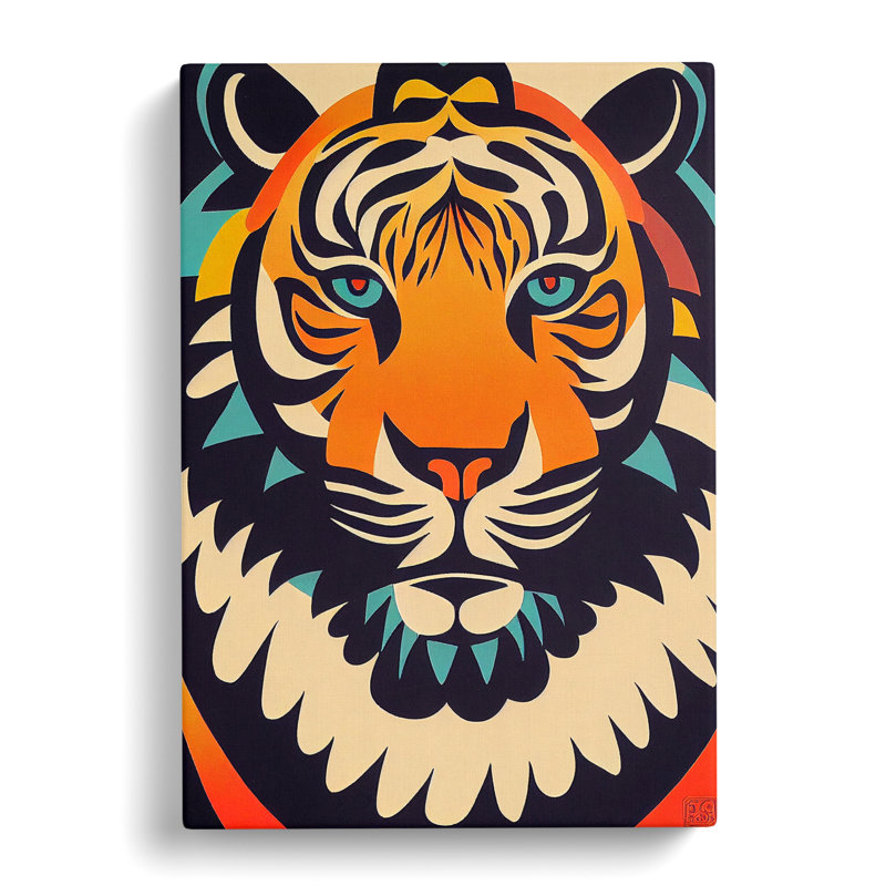 XC1022-4663X Tiger Abstract No.1 - Wrapped Canvas Print, 76cm H x 50cm W x 3cm D