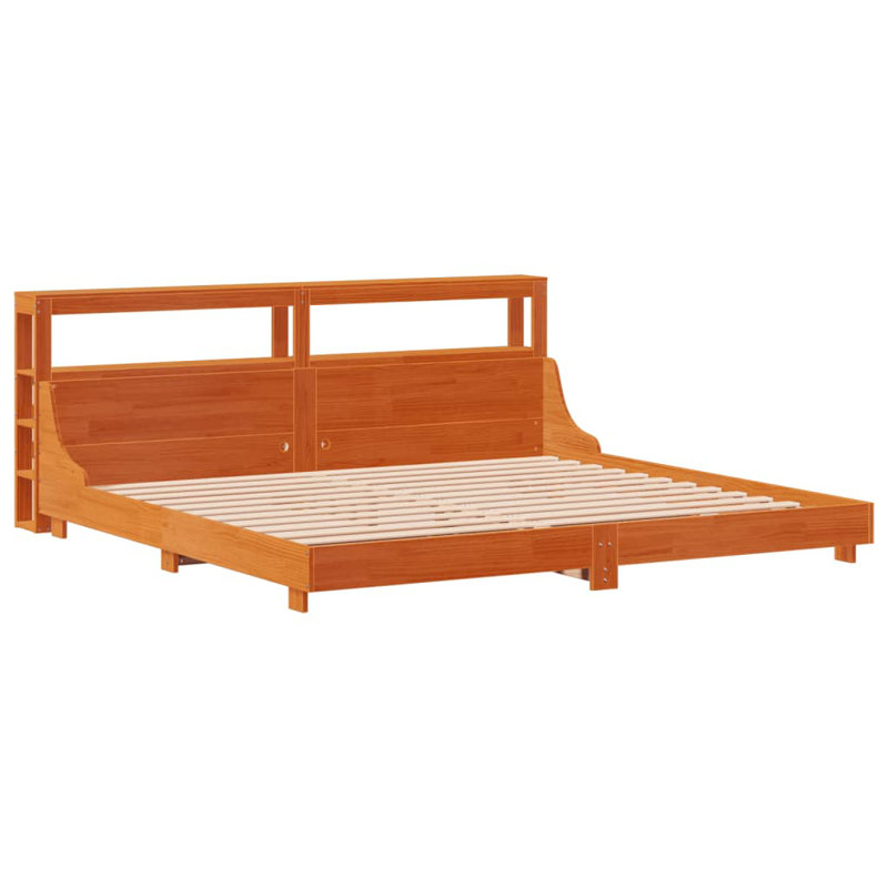 Columbus Bed, Wax brown, 200 x 200cm