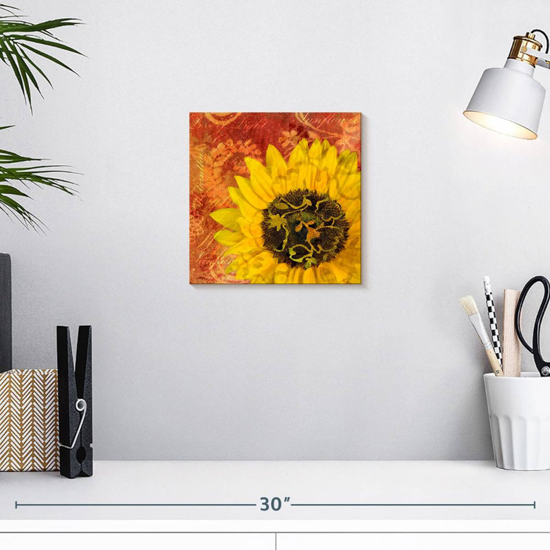 Tournesol amour de la lumière, H 10 po x l 10 po