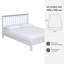 Argon double Bed Frame, White-17563140