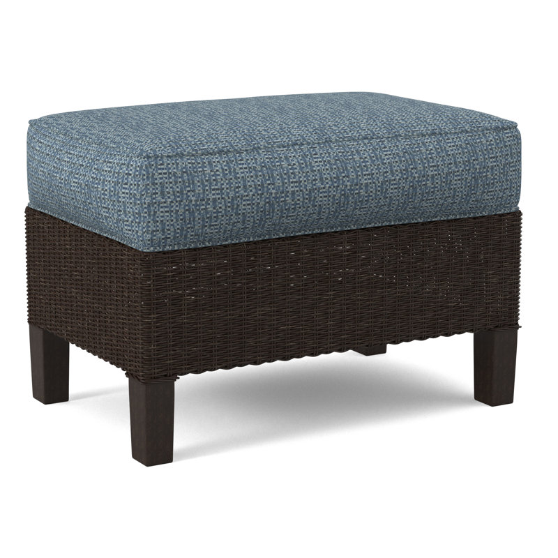 Gibraltar Ottoman, White Performance Fabric; 0851-94, Java