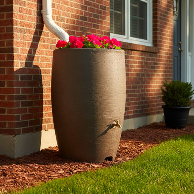 Athena Plastic Rain Water Collection Drum Barrel