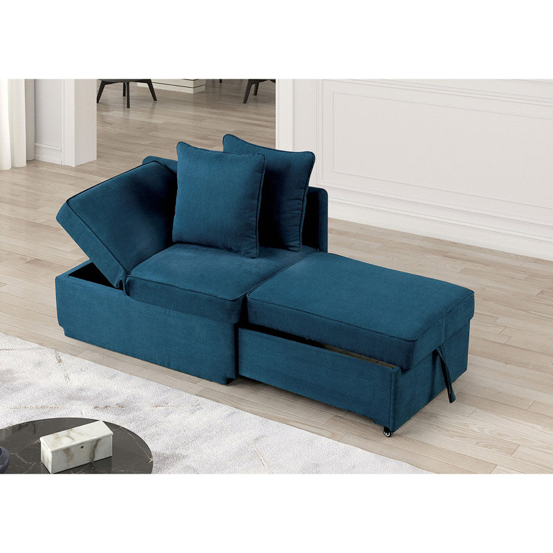 Fauteuil convertible 1pc, Bleu