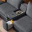 Canapé inclinable électrique à 3 places avec causeuse avec repose-tête et canapé modulaire surdimensionné avec table, tiroir, charge et repose-pieds avec rangement-1992582822