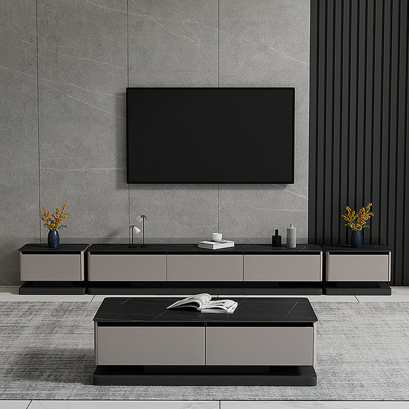 Ensemble de meuble télé italien, Noir, noir, noir, noir