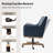Ackeron Julia Farmhouse 360° Swivel Office Chair with Adjustable Height and Curved Armrests-1143700685