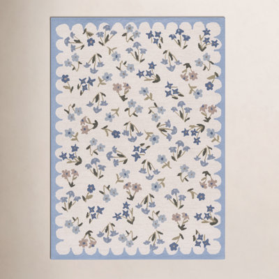 Anelis Martha Stewart Hand Tufted Wool, Cotton Floral Outdoor Rug