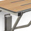 Banc de douche mural pliable en teck 30 po x 15 po Seachrome, conforme ADA