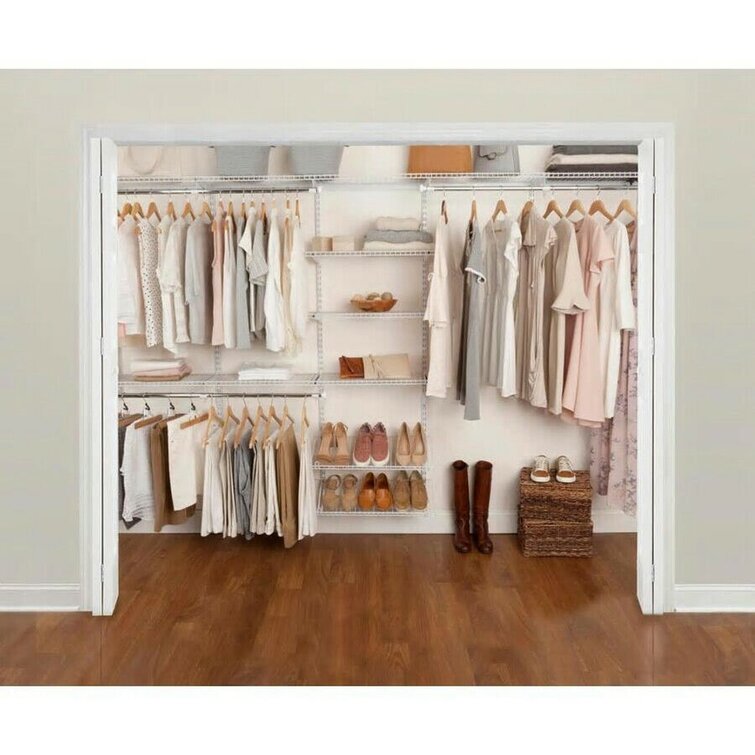 Rubbermaid Configurations Closet Kits, 3-6 ft., White 