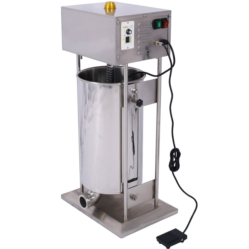Remplisseur de saucisse électrique 10L Machine à saucisse en acier inoxydable 15,4LB 110V 120W