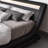 Charlesten Vegan Leather Platform LED Lights Bed with Wooden Slats and Adjustable Headboard, RGB Lighting & Music Sync, No Box Spring Needed-852362829-852362832