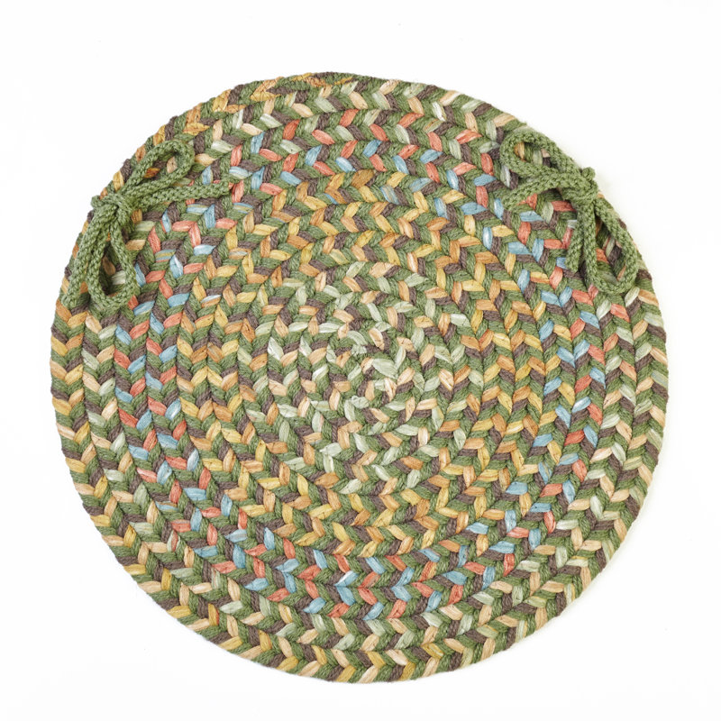Outdoor 0.5'' Dining Chair Chair Pad, Olive