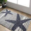 Tapis à imprimé animal Thomas pour le salon, la chambre et la cuisine, gris / bleu-39726266