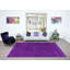 Grand tapis noué à la main 7,3 x 11 pi. Tapis moderne turc. Tapis bohémien pour le salon