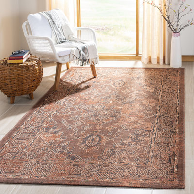 Cummington Oriental Rust Orange Area Rug