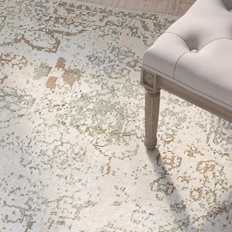 Mosely Oriental Indoor Rug, Round 8'