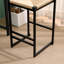 Ensemble de 2 tabourets de bar Honey avec tabourets tissés à la main en corde de papier avec tabouret de bar et comptoir Kichen Island (miel)