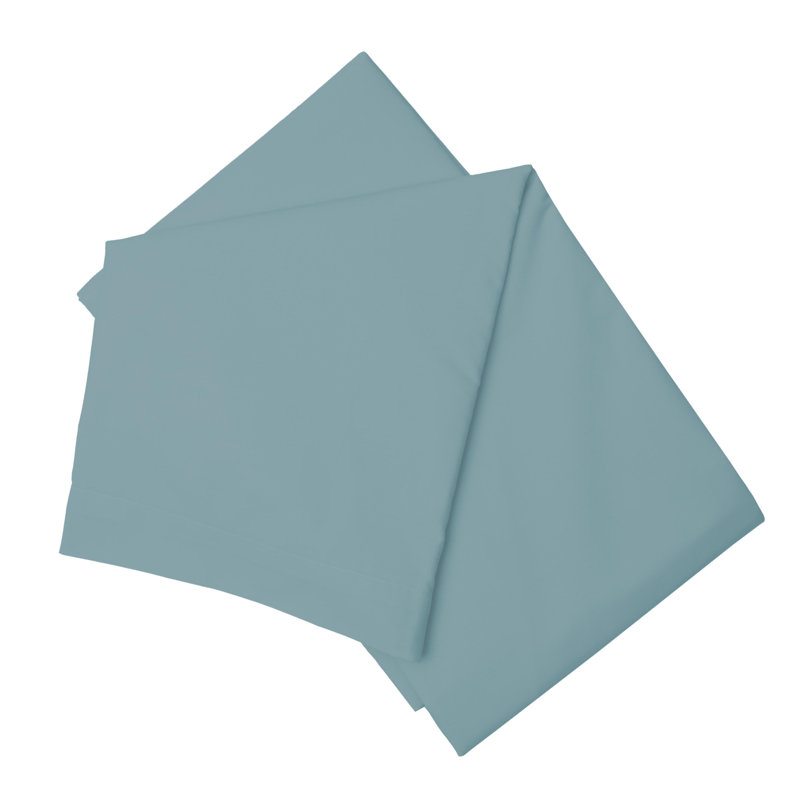 Cotton Blend Percale Flat Sheet, Kingsize (5'), Teal