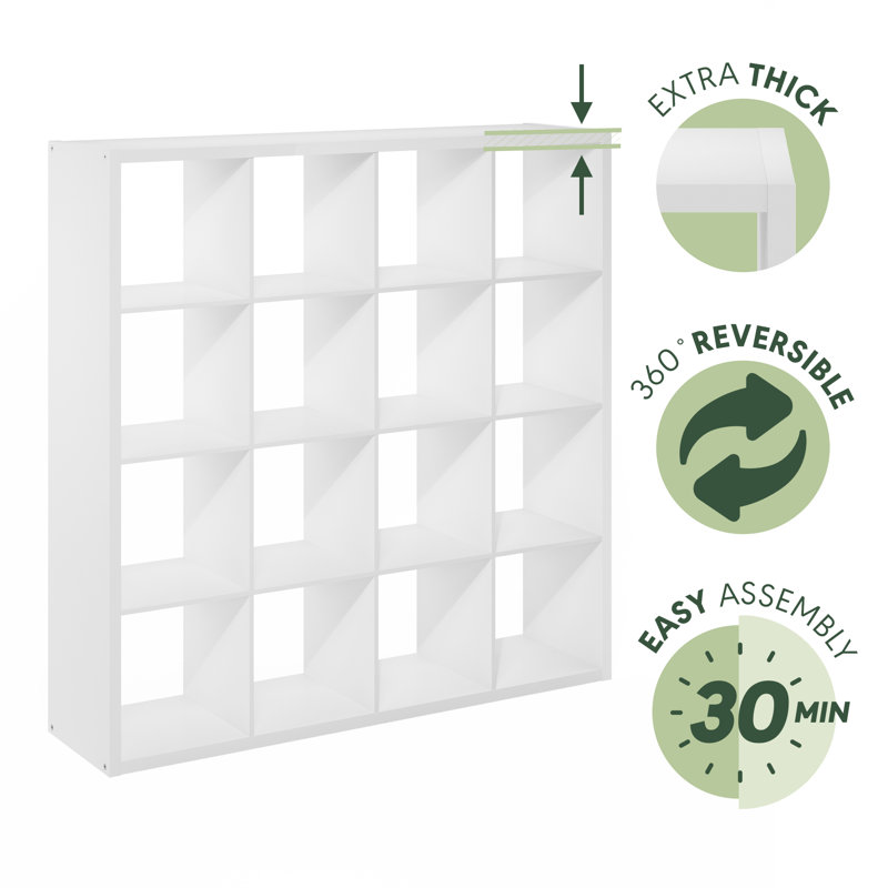 Barsaga 147.19cm H x 146.81cm W Bookcase