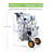 25L Portable Electric Cow Milking Machine with 304 Stainless Steel Bucket and Automatic Vacuum Pulsation System