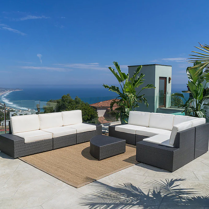 Ensemble modulaire d'extérieur 8 pièces Santa Cruz