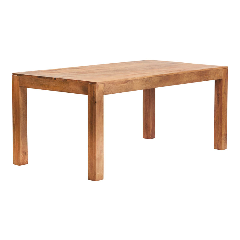 Adeliza Solid Wood Dining Table, 76 H x 180 W x 90 D