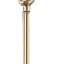59" Nickel Swing Arm Floor Lamp With Beige Empire Shade-208719280