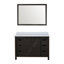 Meuble-lavabo gris cendre 48 po X P 22 po P, comptoir en marbre de culture et Miroir-117984892-117984895
