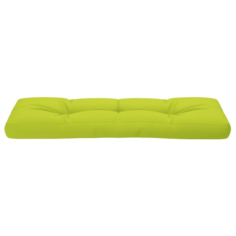  Pallet Cushion Bright Green 120x40x12 cm Fabric