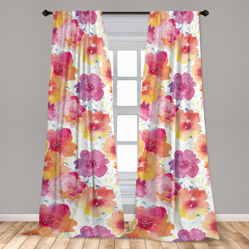 Semi Sheer Curtain Pair, 28" W x 84" L