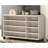 Cabinets | 45" Light Gray Oak Finish 3-Door Shoe Cabinet | Particle Board | Entryway