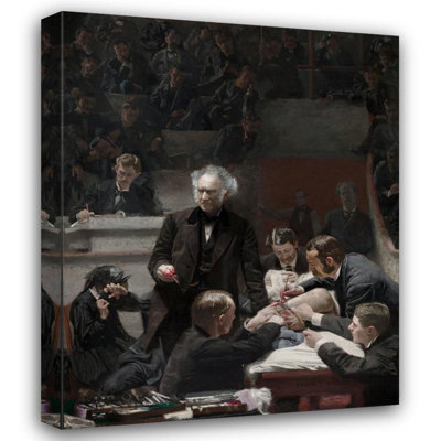 «Portrait of Dr. Samuel D. Gross» par Thomas Eakins - Art mural sur toile tendue avec châssis