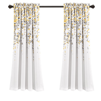Weeping Flowers Room Darkening Pair