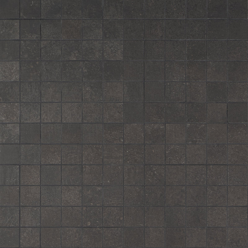 Carreau de mosaïque pour mur et plancher en porcelaine Staten 12 "x 12", Noir