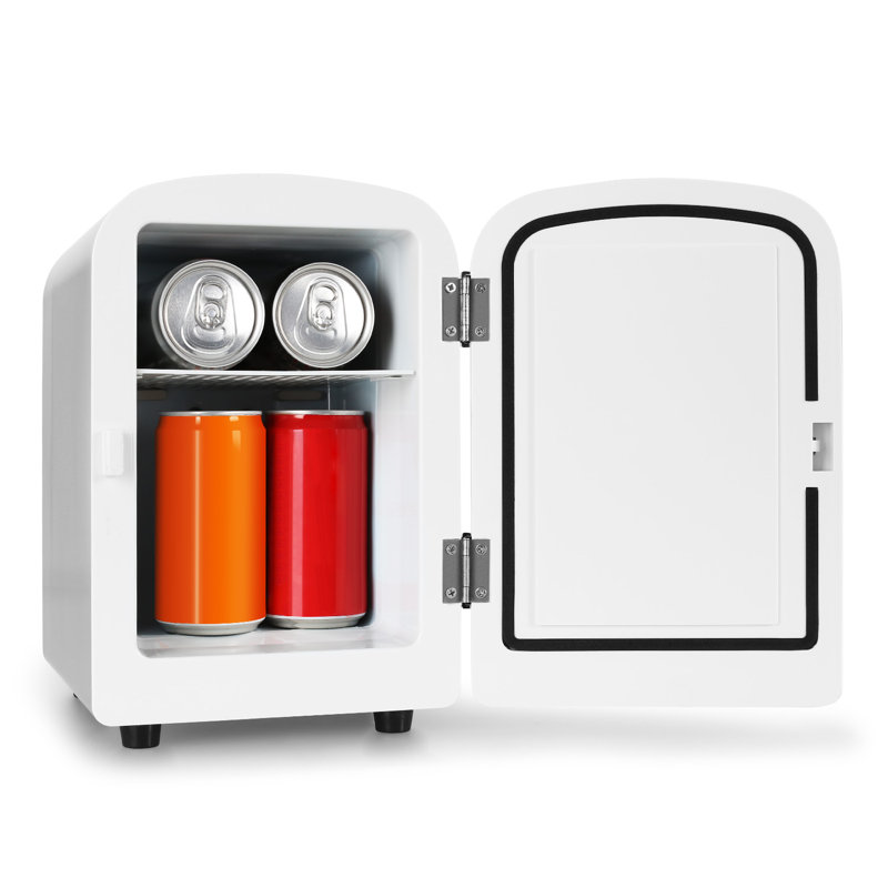 Klarstein 4m³ L Freestanding Mini Fridge, Silver