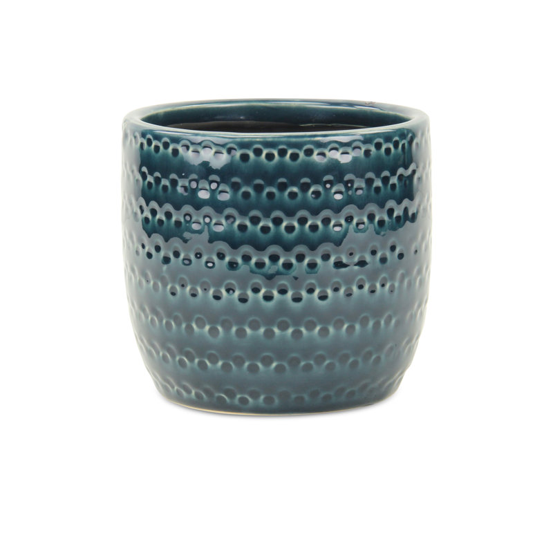 Erinn Handmade Pot Planter, 5.25" H x 5.5" W x 5.5" D