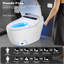 Toilette intelligente avec siège chauffant et veilleuse, couvercle / siège à ouverture automatique, ADA