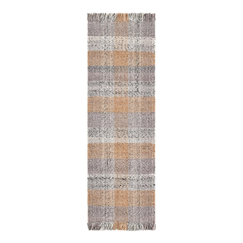 Tapis intérieur / extérieur Eco Plaid, Tapis de couloir 2 pi 7 po x 10 pi