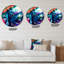 Huile sur toile texturée Composition VII - Horloge murale moderne-59914881