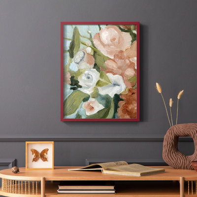 Bouquet Scatter II, reproduction encadrée - bois massif