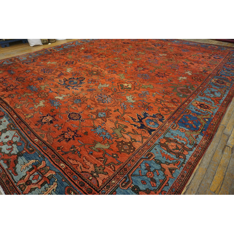 Hand Knotted Wool Floral Area Rug