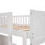 Lit mezzanine simple blanc avec tiroirs de rangement supplémentaires - Maximisez la fonctionnalité et l'expérience de sommeil confortable et spacieuse-424209485