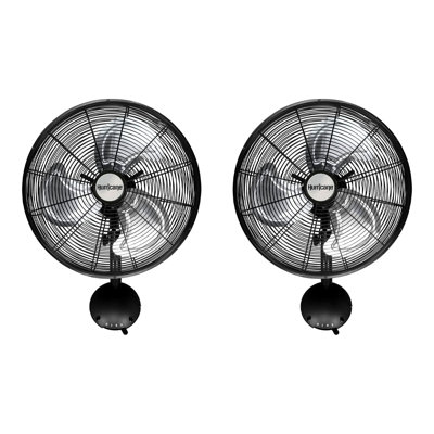 Ventilateur mural oscillant en métal Hurricane Pro