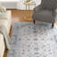 Tapis bleu / ivoire Bourque-1198746069